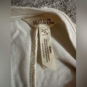 Matilda Jane white flowy shirt. Size medium
